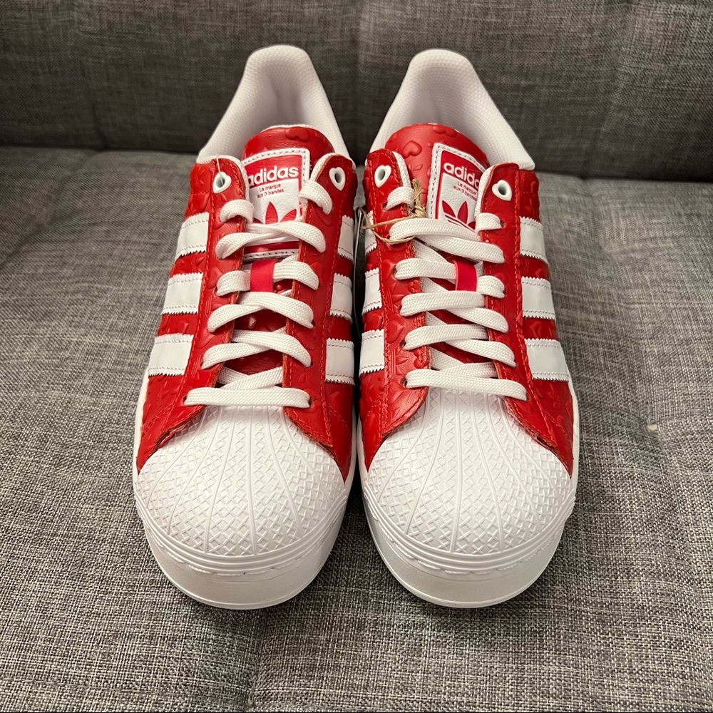 adidas Superstar Bold Heart Embossed Scarlet (W) Valentine’s Day gift